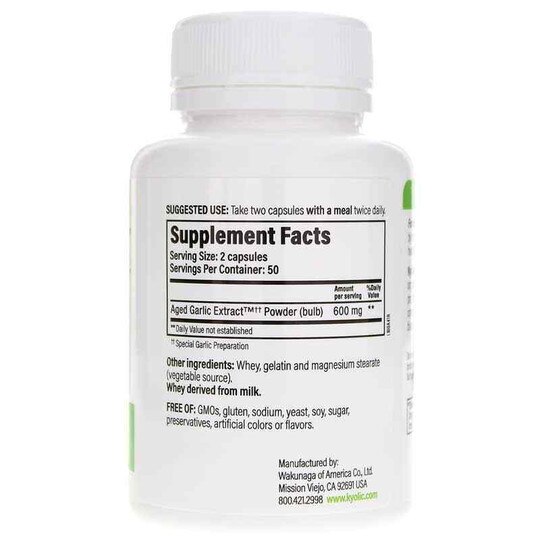 Kyolic Formula 100 Cardiovascular, KYO